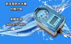 防冻型防水水表价格介绍